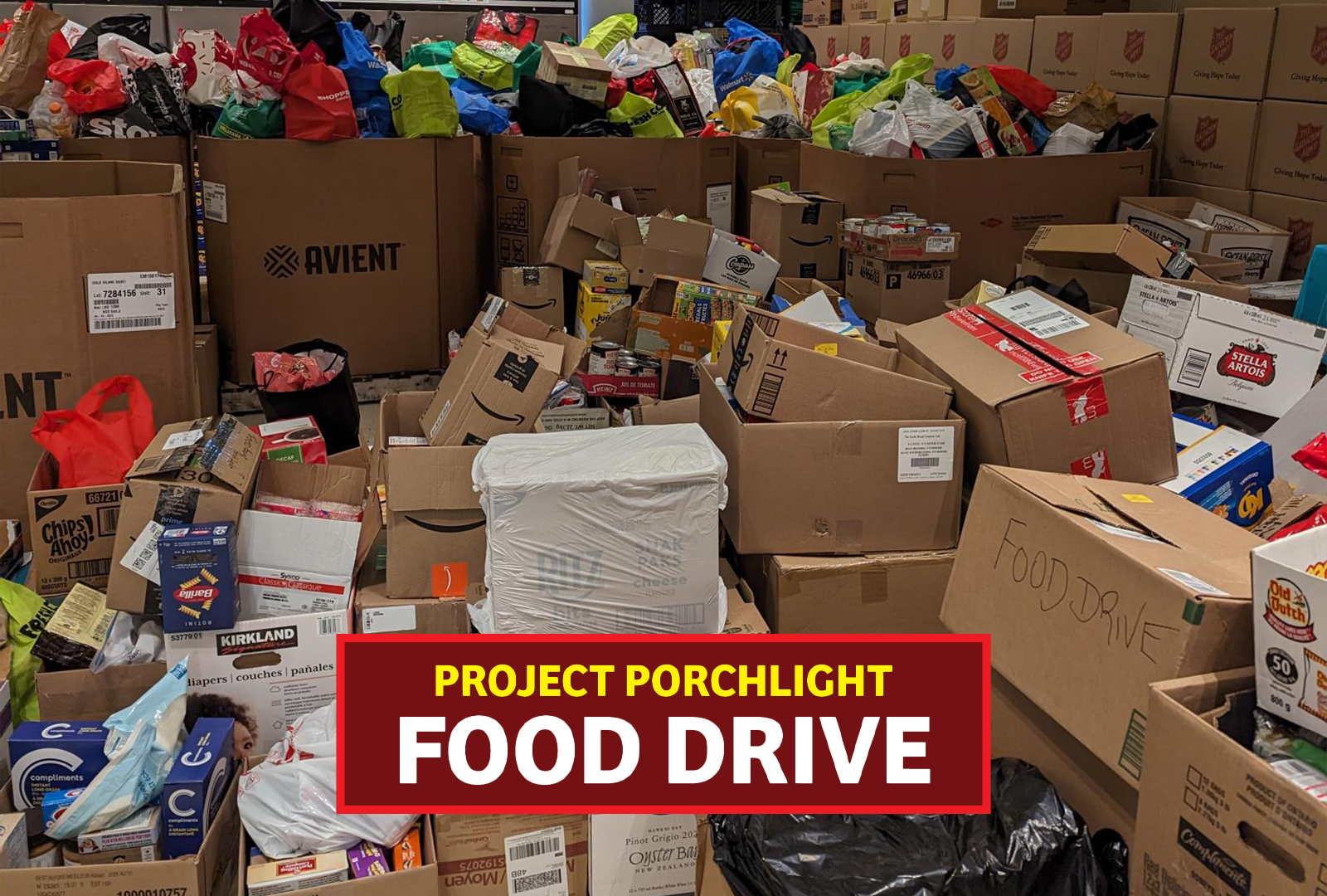 Project Porchlight Food Drive 