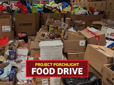 Project Porchlight Food Drive 