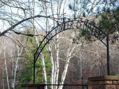 Paint Lake Cemetery Entrance