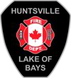 The logo for the Huntsville Lake of Bays Fire Department