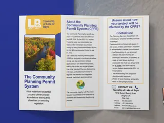 A mockup promoting the new brochure that helps residents and property owners better understand the recently implemented Township-wide Community Planning Permit By-law