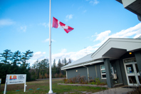 Township Flag at half-mast