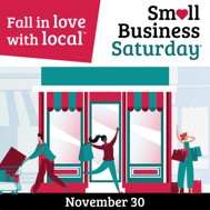 Fall in love with local- Small Business Saturday on November 30, 2024